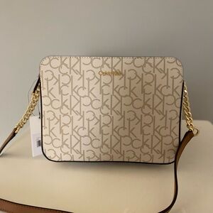 Calvin Klein Cream Crossbody Bag Brand New